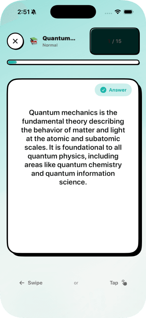 Flashy Card Interface